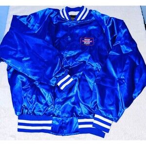 Vtg Satin Jacket Walker Autoparts Advantage Plus Team Member Size XL NEW E71